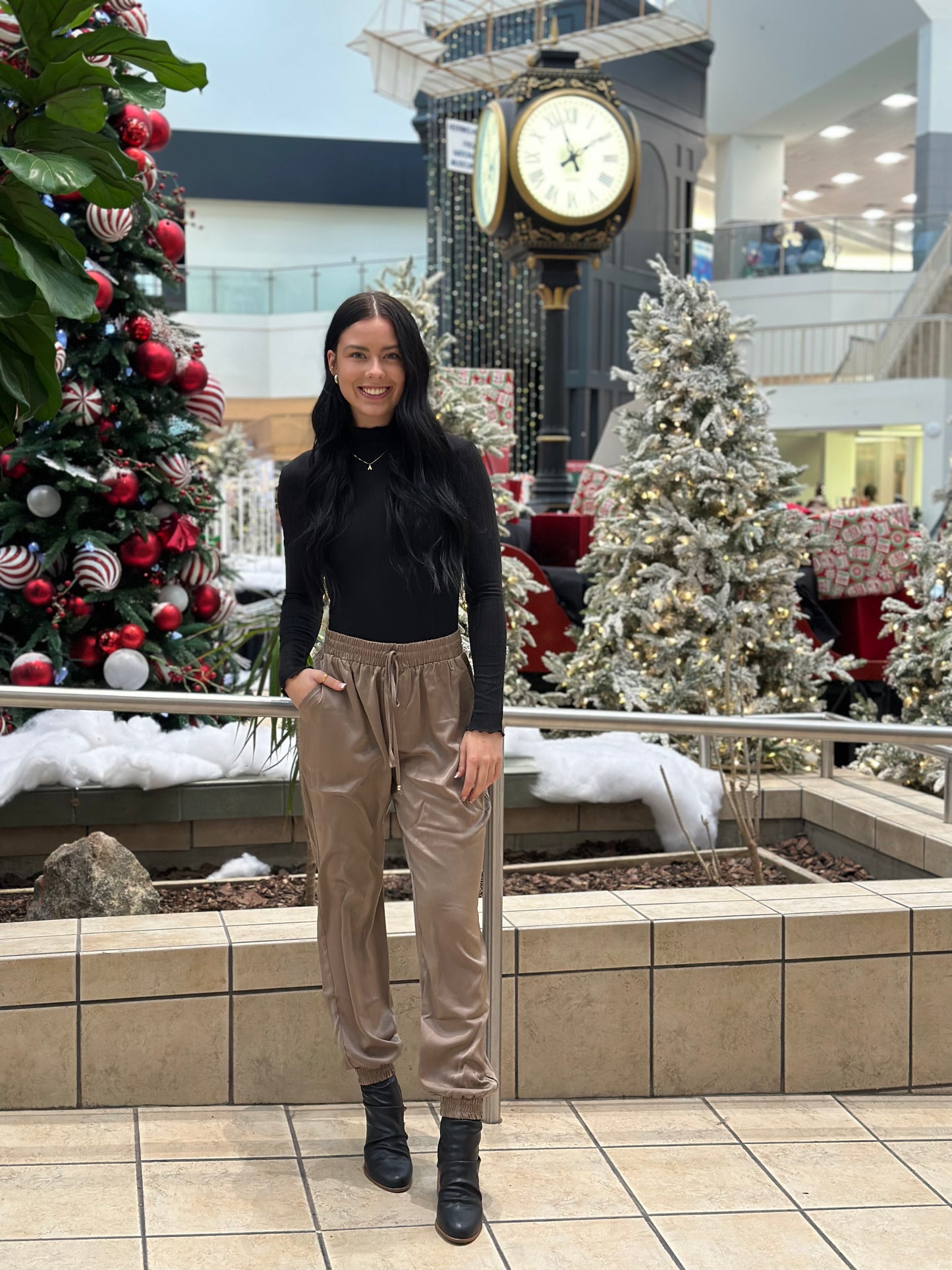 DAY TO NIGHT SATIN JOGGER PANTS