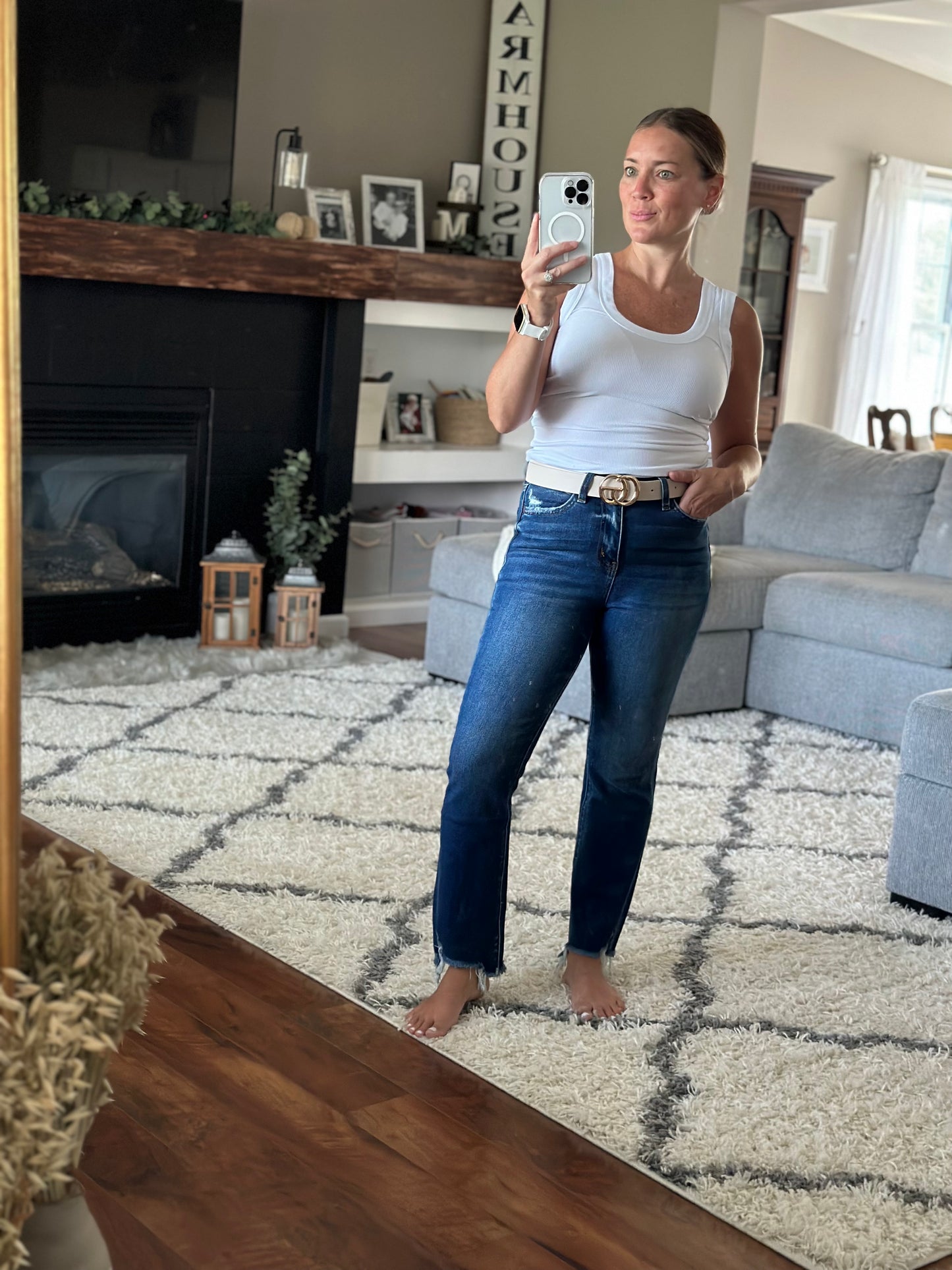 VERVET BY FLYING MONKEY CHEMICAL MOOD CROPPED FLARE JEANS