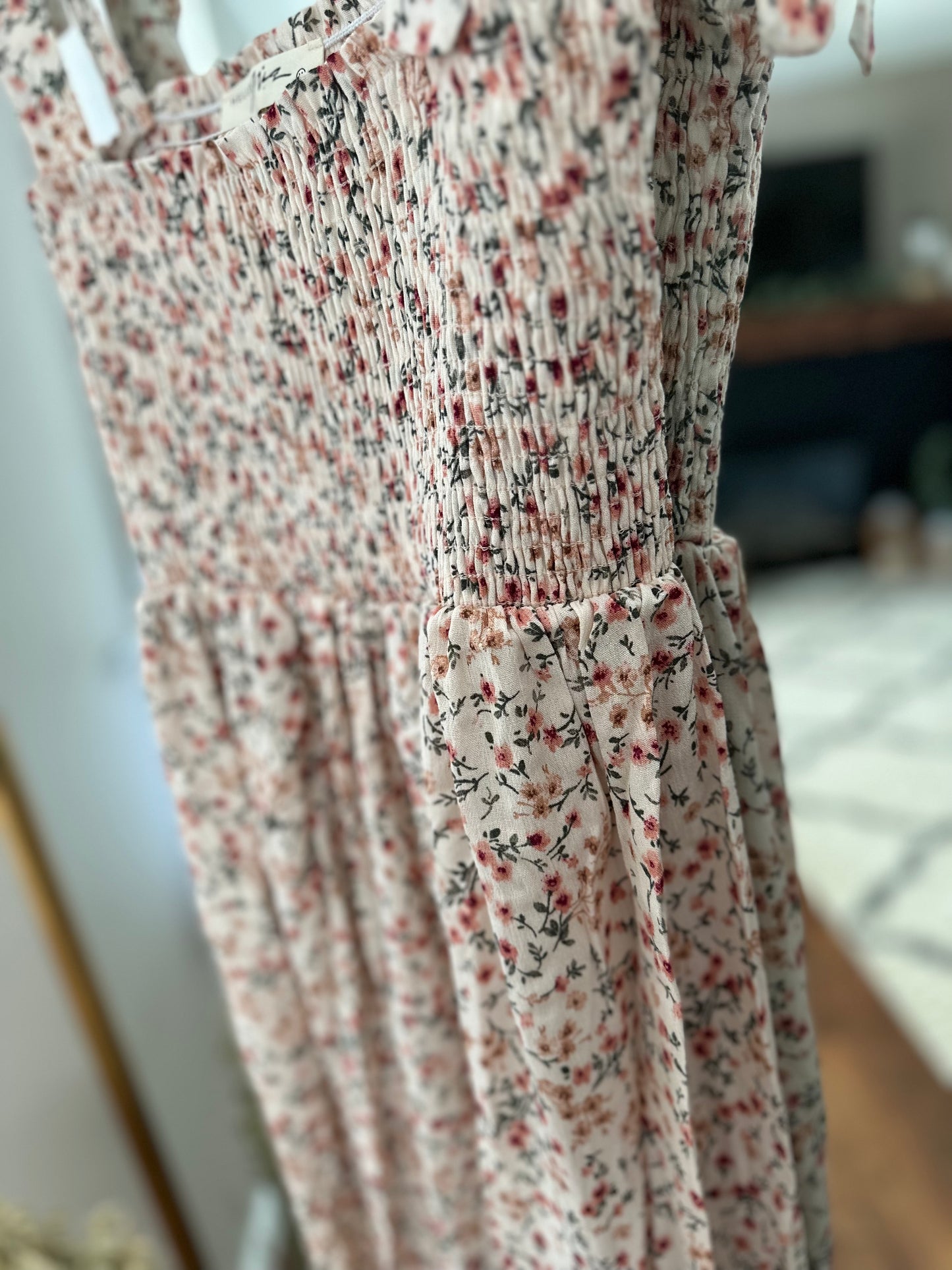 DAISY SMOCKED TOP MATERNITY DRESS