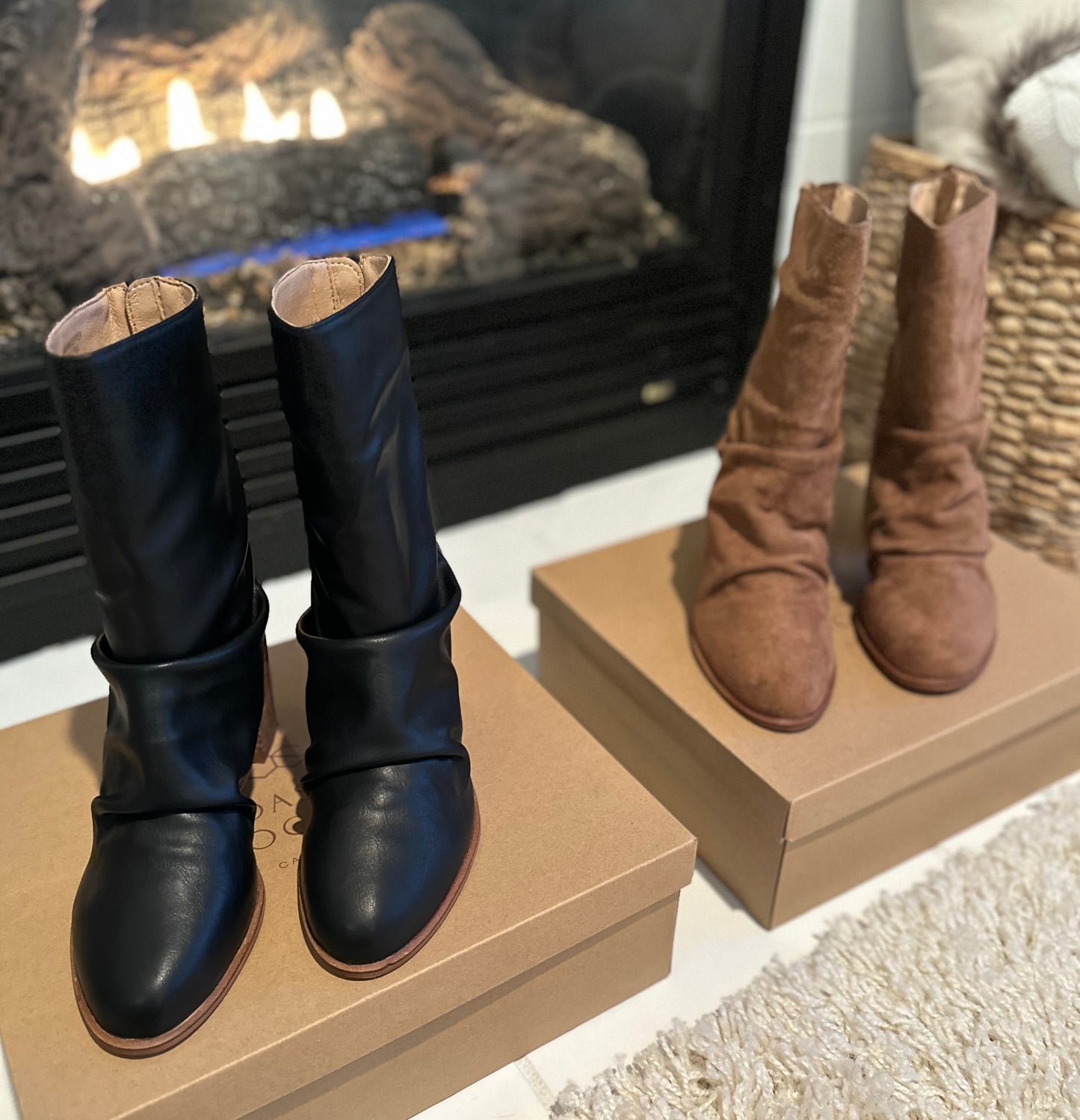 GISELLE VEGAN LEATHER BOOTIES