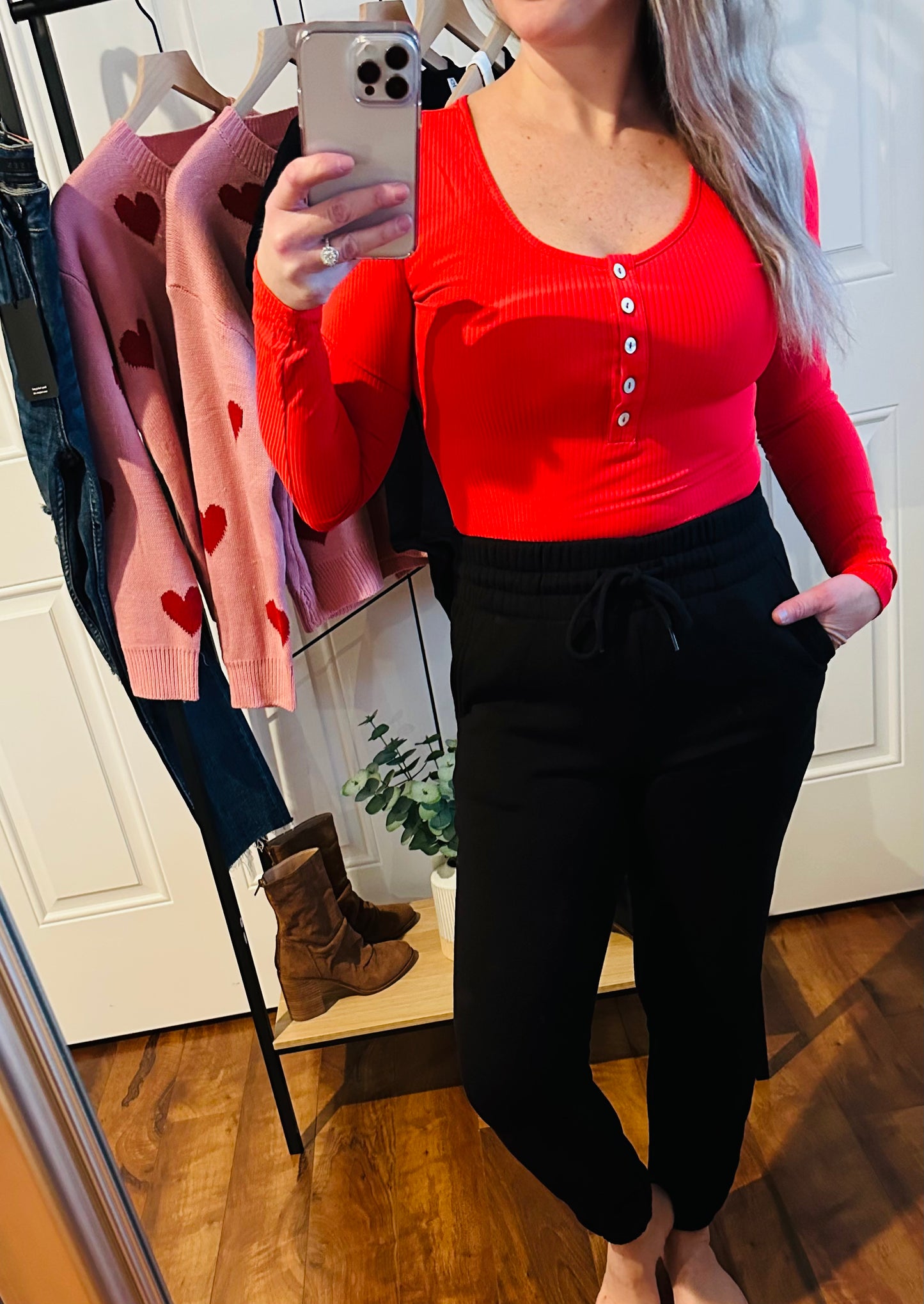 RYAN RIBBED LONG SLEEVE BODYSUIT