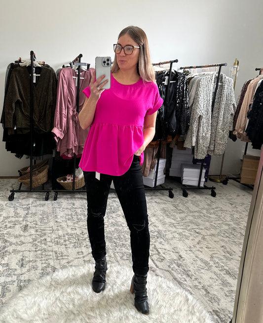 BROOKLYN BABY DOLL BLOUSE