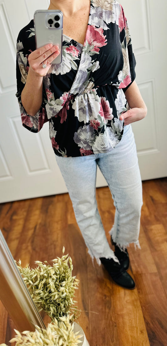 BRIELLE WRAP BLOUSE