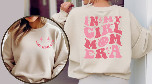 GIRL MOM CREWNECK SWEATSHIRT