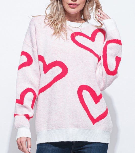 RING OF HEARTS SWEATER