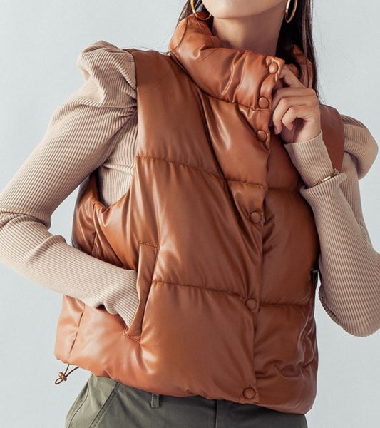 ORCHARD CROPPED PUFFER VEST