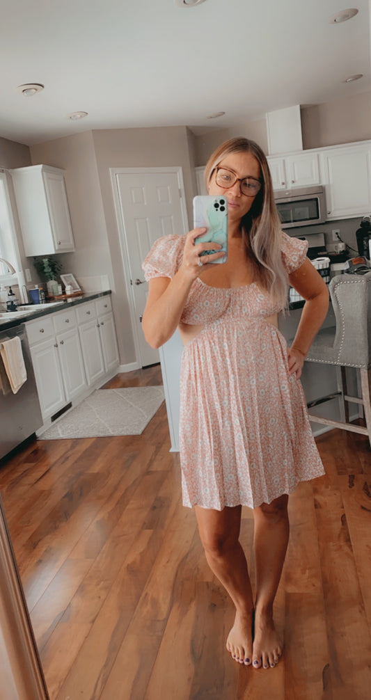 DATE DAY SKATER MINI DRESS