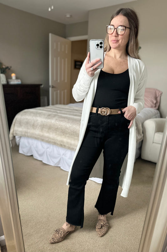 VERVET BY FLYING MONKEY DIETES HIGH RISE CROP FLARE